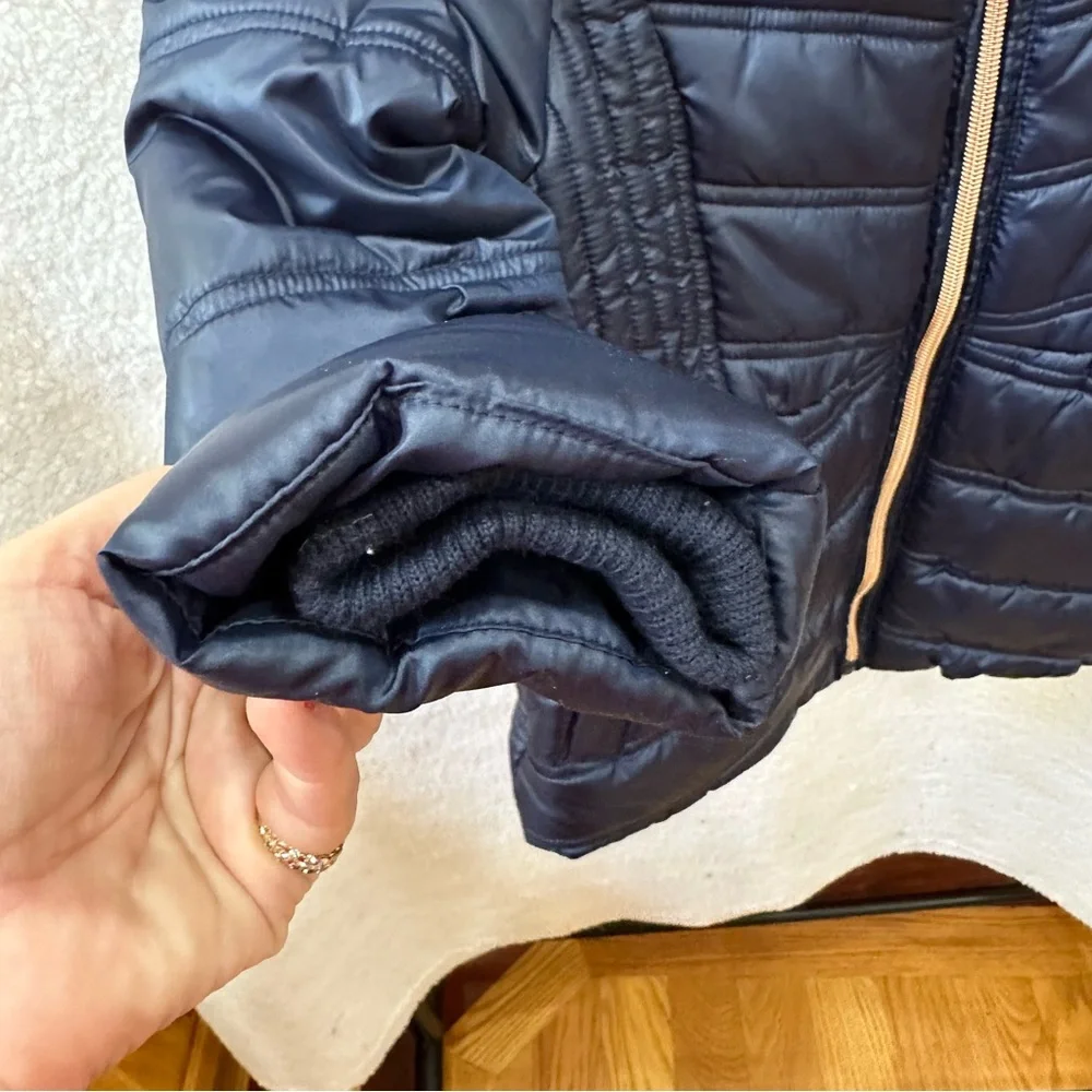 Girls Navy Tommy Hilfiger Winter Coat